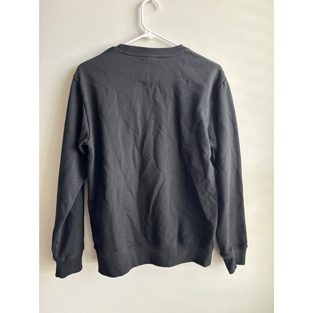 Converse Black Embroidered Sneaker Sweatshirt Mens Medium - Picture 6 of 6